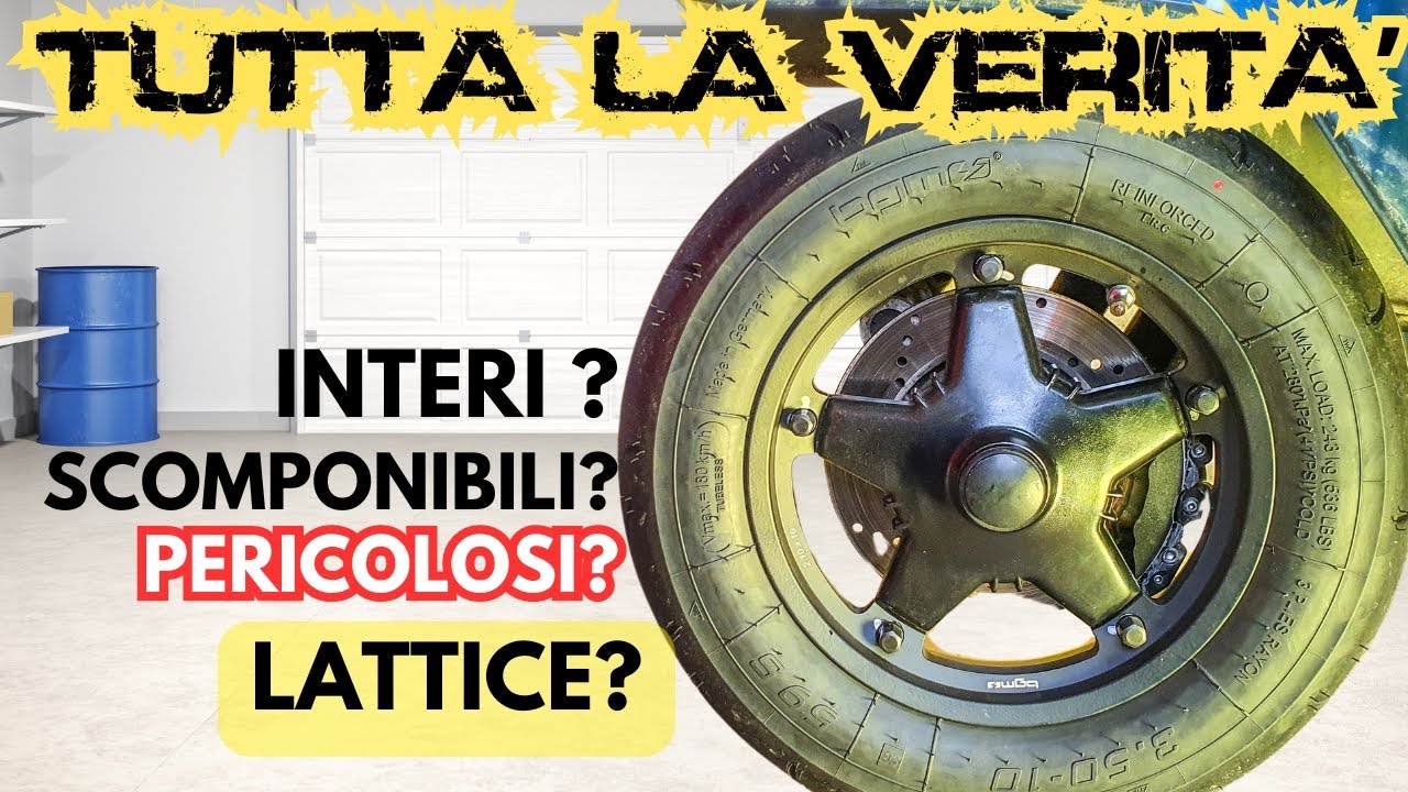 BASTA RISCHIARE!  TUBELESS VESPA tutta la verità!