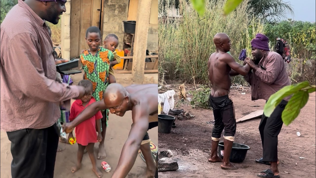 This man feeds his 6children with burial rice only after he lost his wife chai 