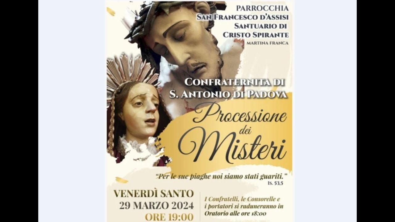 Processione dei MISTERI 29/03/2024