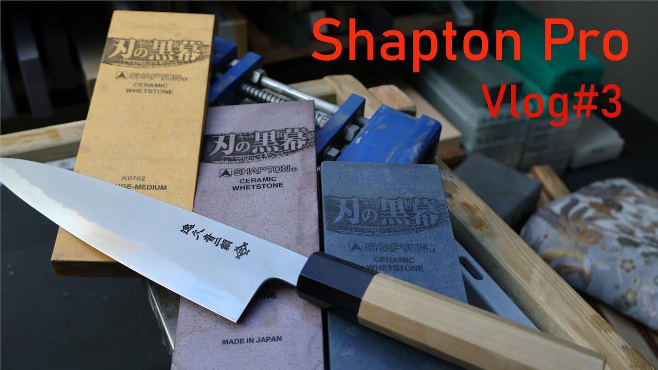 Заточка Itsu Doi Gyutoh на Shapton Pro