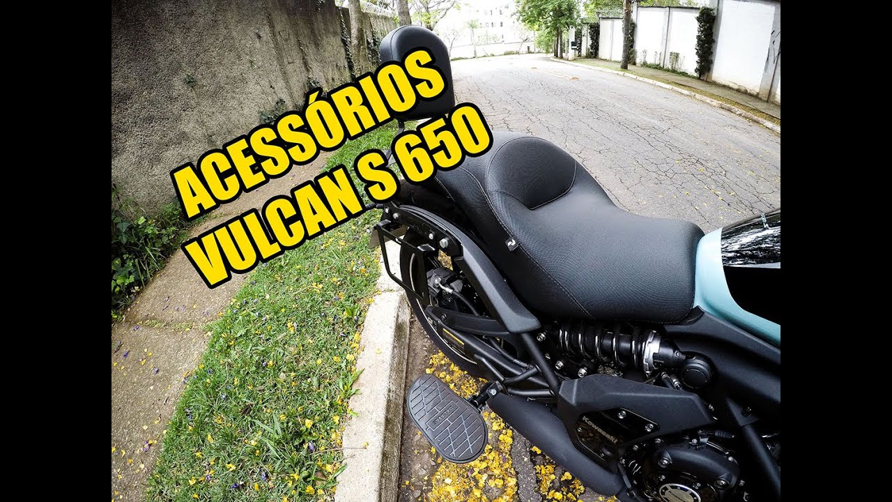 Kawasaki Vulcan S 650 - Plataforma Dalavas, afastador de alforge, banco confort e sissy bar