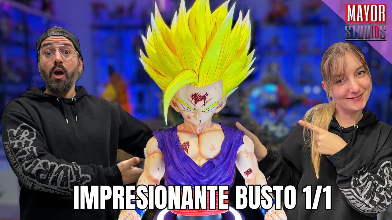 GOHAN - Dragon Ball Z - BUSTO TAMAÑO REAL 1/1 de KD COLLECTIBLES! Unboxing y review en español