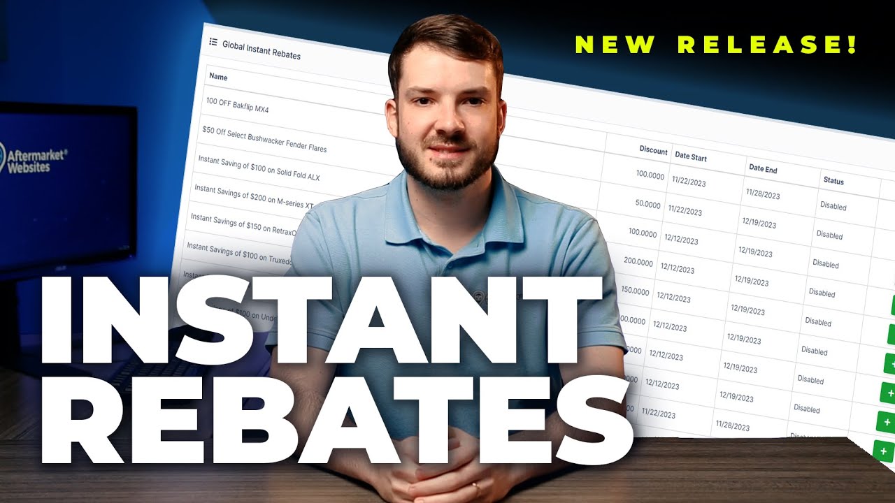 NEW FEATURE: Instant Rebates