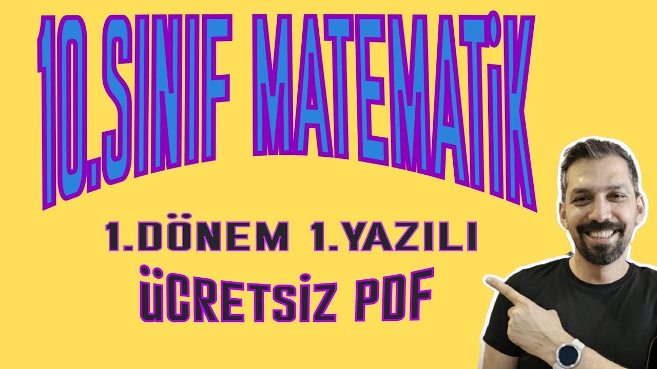 10 MATEMATİK 1 D&Ouml;NEM 1 YAZILI YENİ M&Uuml;FREDAT MAARİF