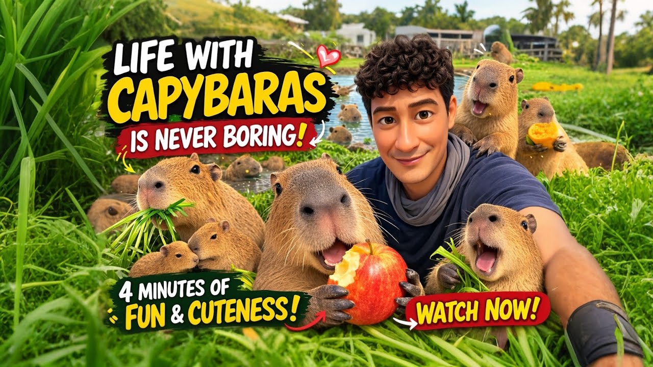 I Tried Feeding My Capybaras… This Happened! 🦫