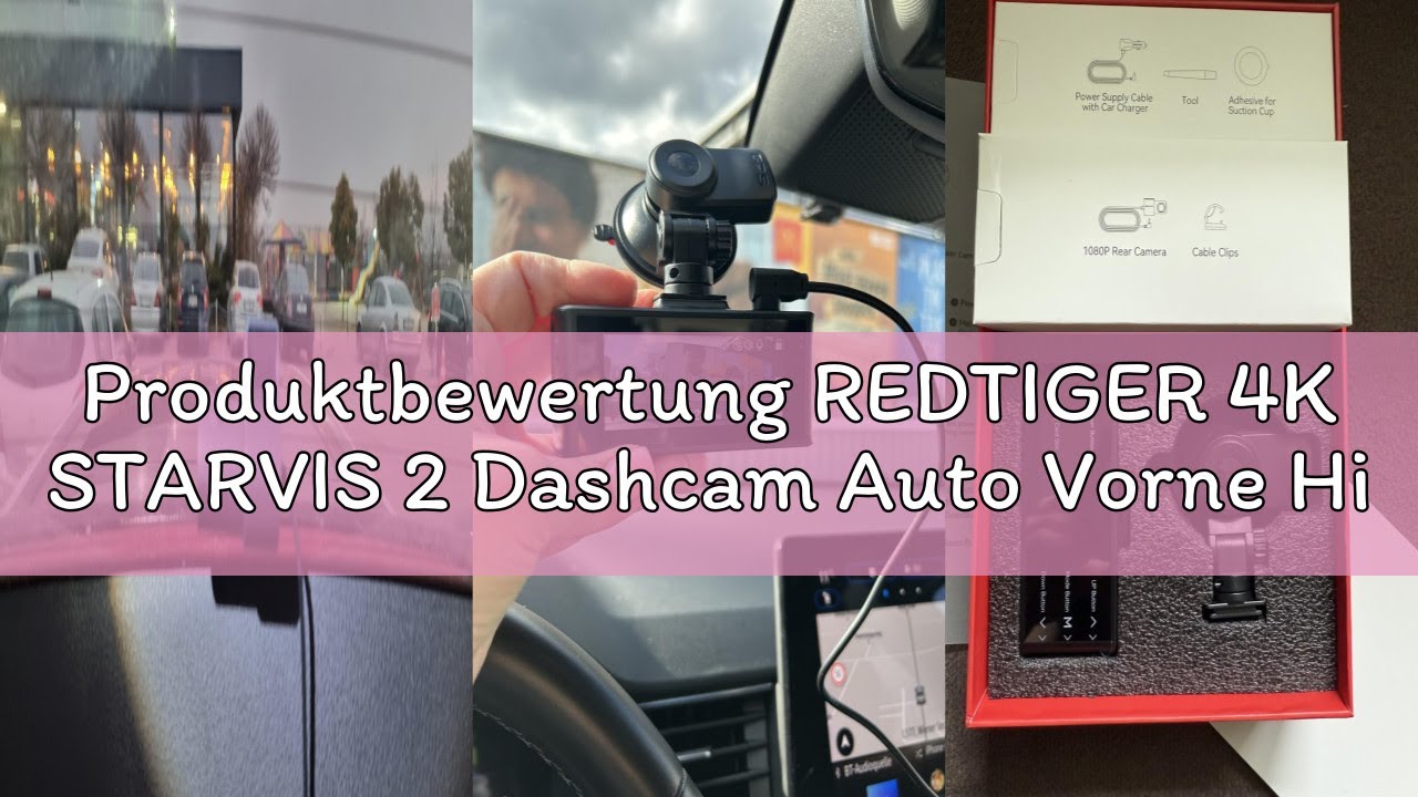 Produktbewertung REDTIGER 4K STARVIS 2 Dashcam Auto Vorne Hinten,Touchscreen 3,18 Zoll,Sprachsteueru