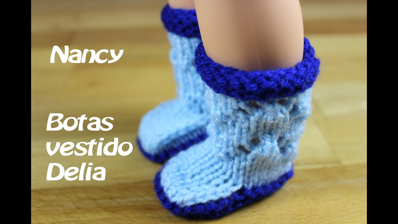 DIY Botitas Delia para Nancy a dos agujas