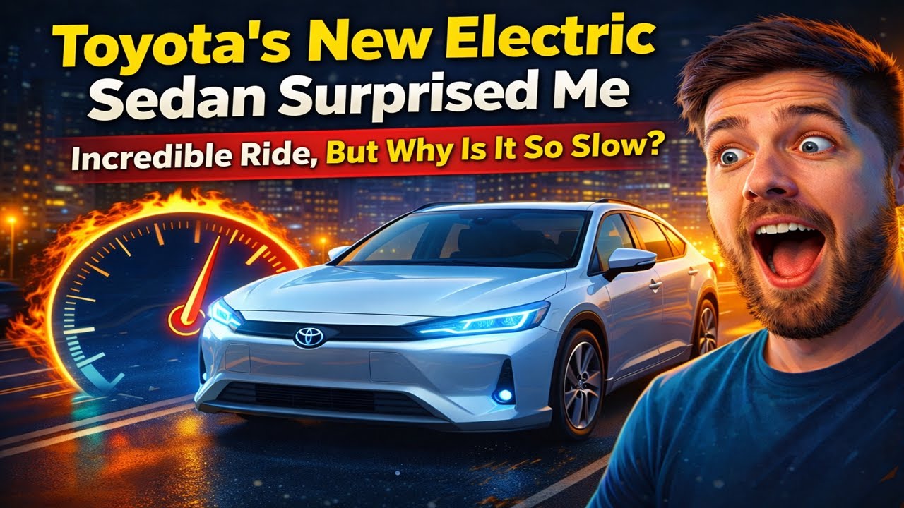 Toyota’s New Electric Sedan Surprised Me — Incredible Ride, But Why Is It So Slow? #carlover #car 1