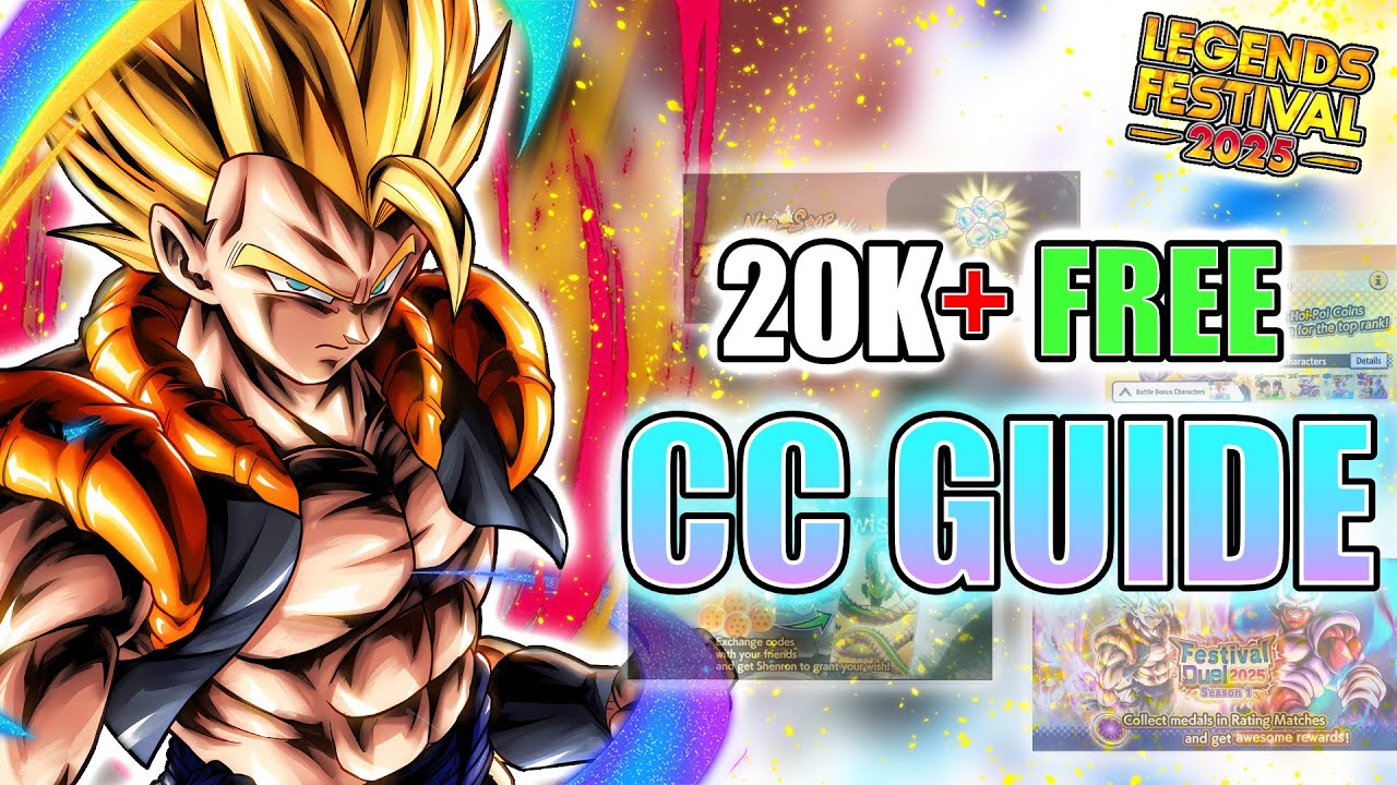 БЕСПЛАТНО 20 000 CC!! Руководство по CC для Legends Fest 2025!! (Dragon Ball Legends)