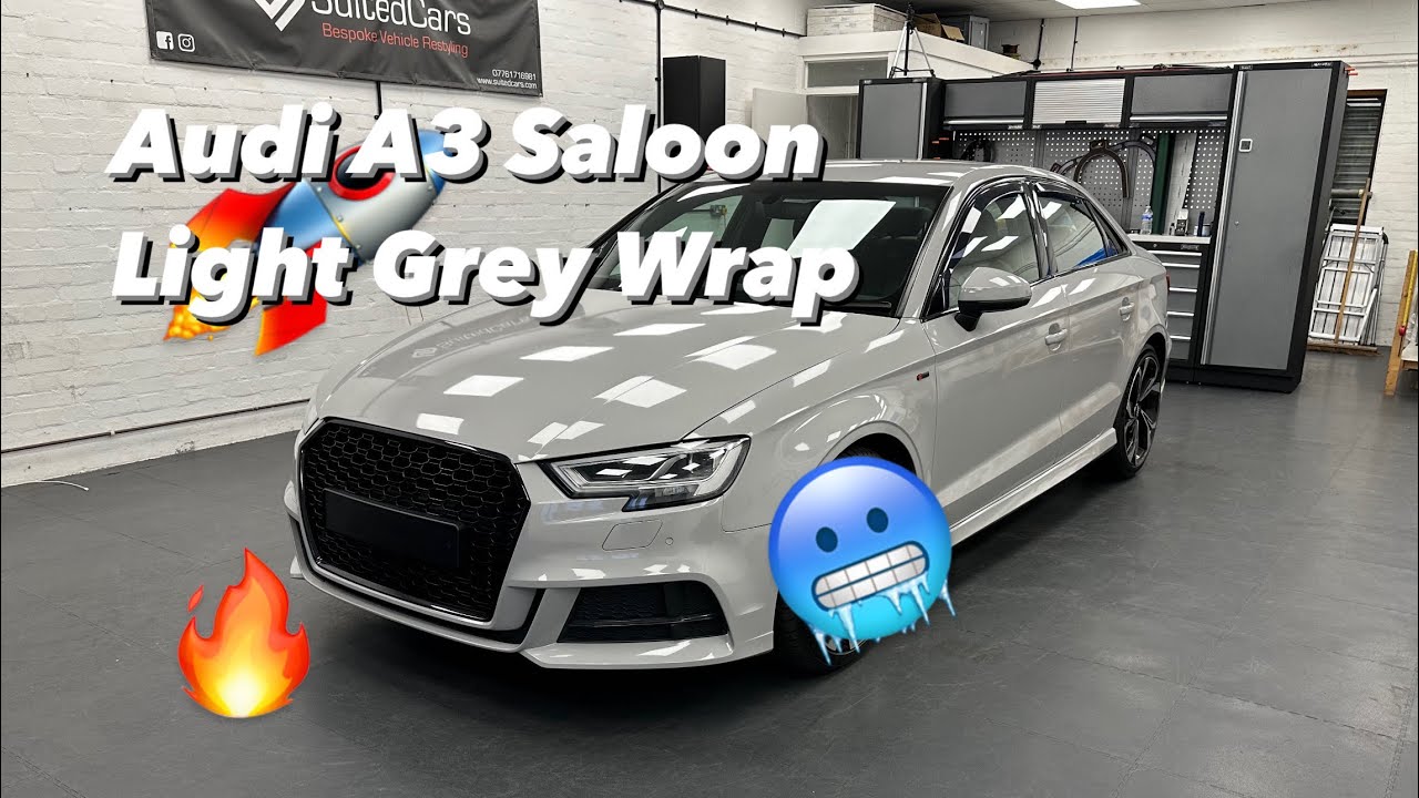 Audi A3 Saloon/Sedan wrap in Grey