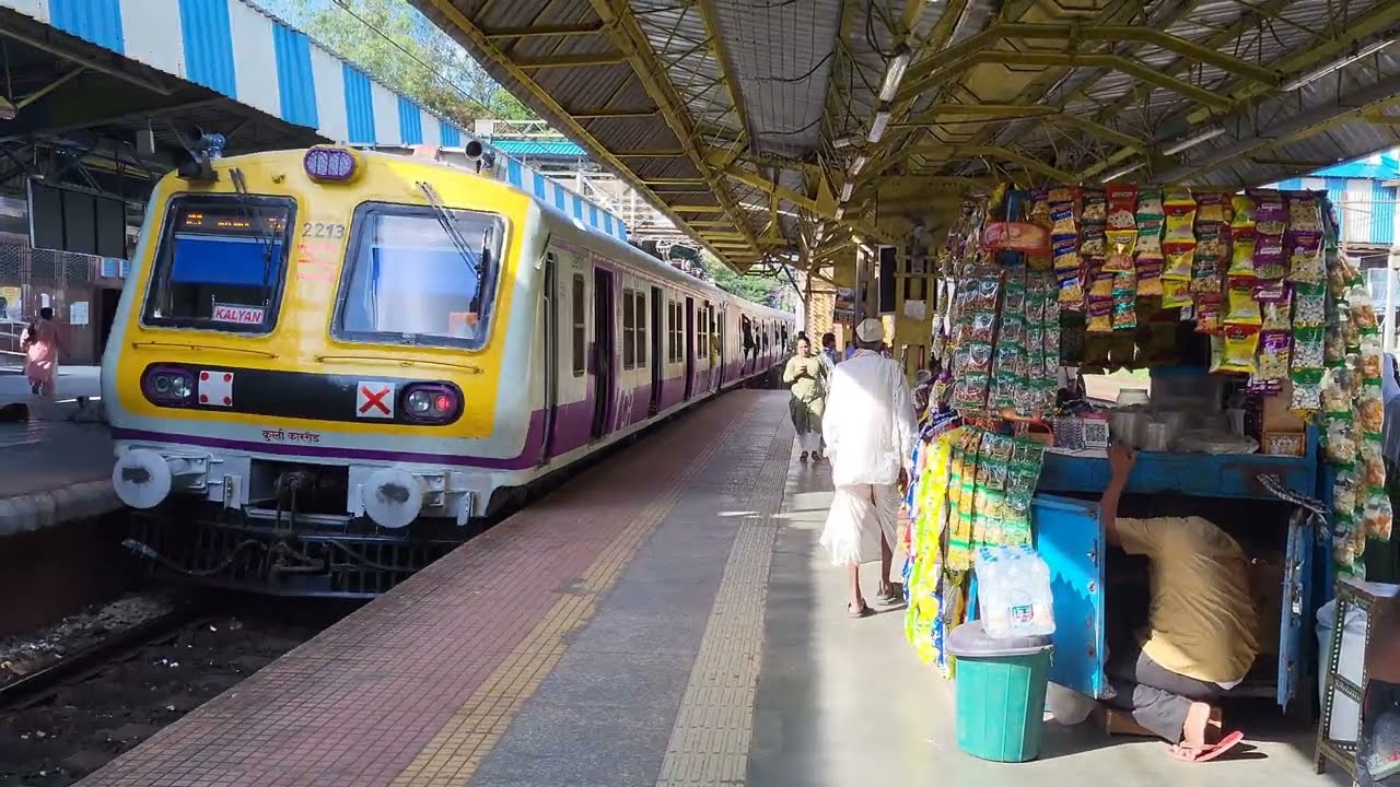 kanjurmarg Railway Station Train Watching Mumbai Local Train