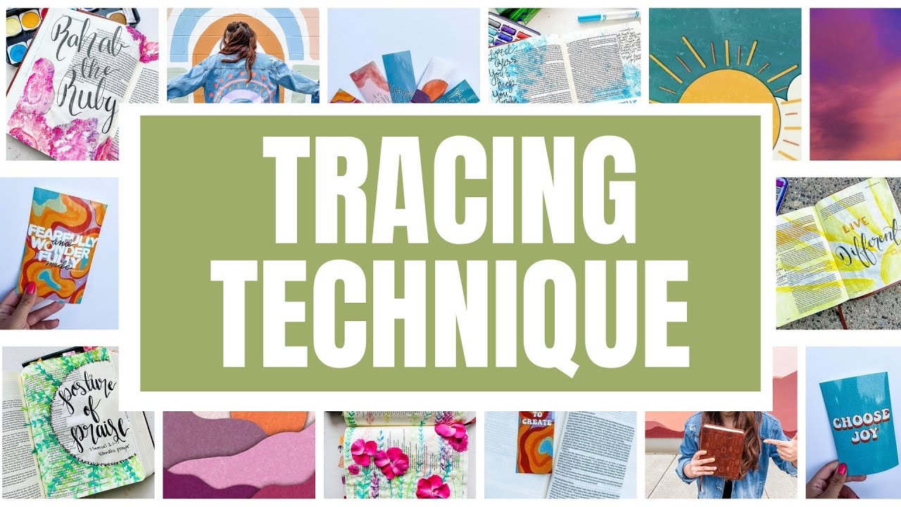 Tracing Technique Episode #6 - How to #biblejournal #bibleart #biblestudy #howto