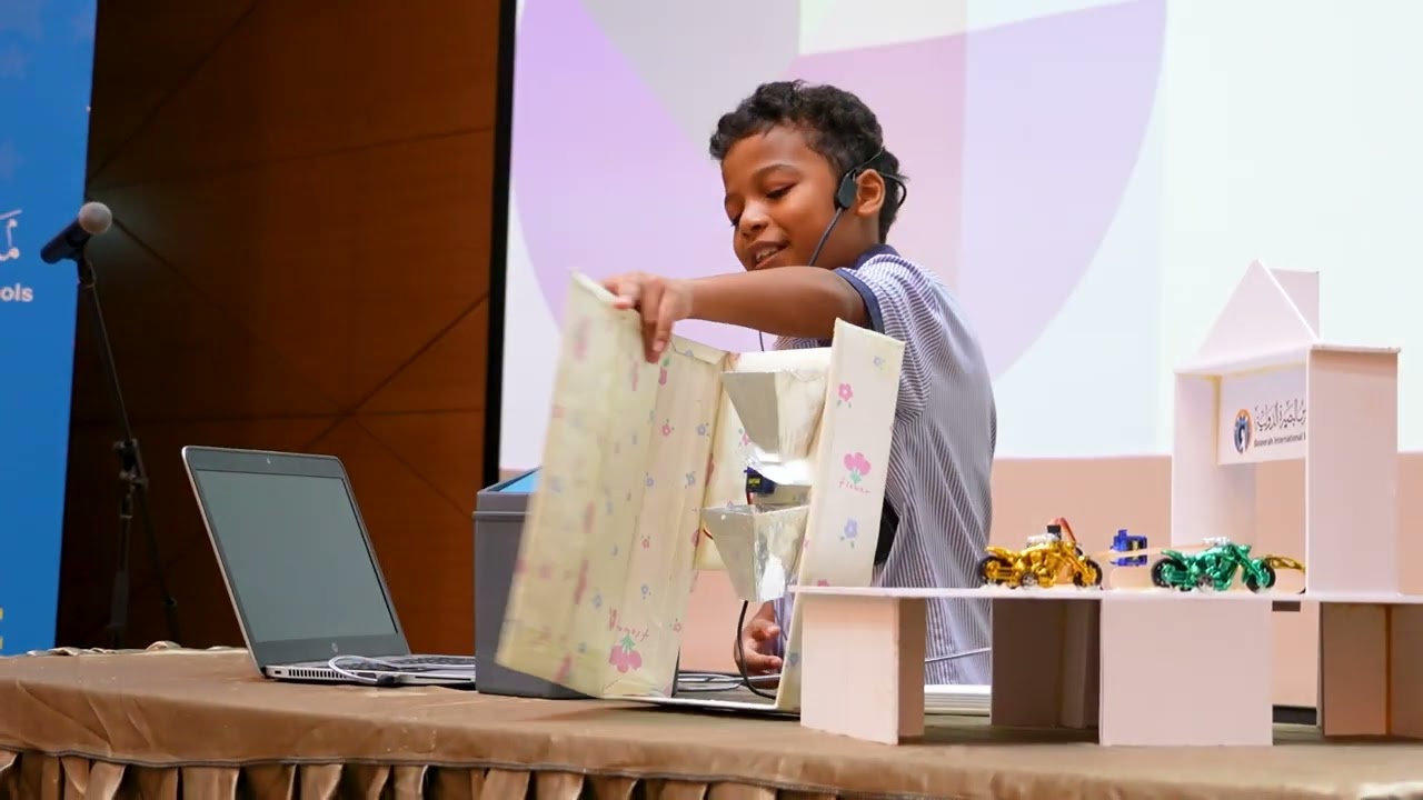 From the work of our fifth-grade student, Malik, explaining his projects in robotics programming.