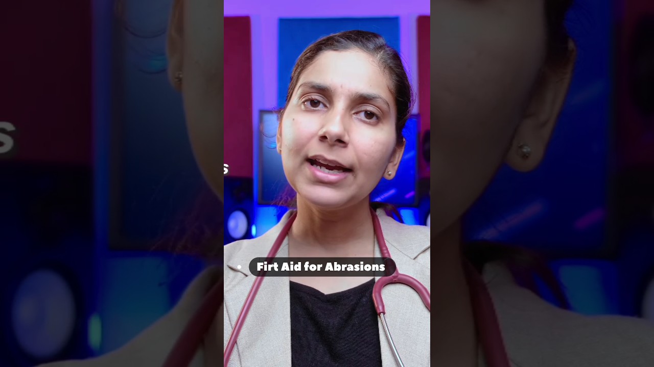 First Aid for Abrasions #firstaid #drrichatiwari