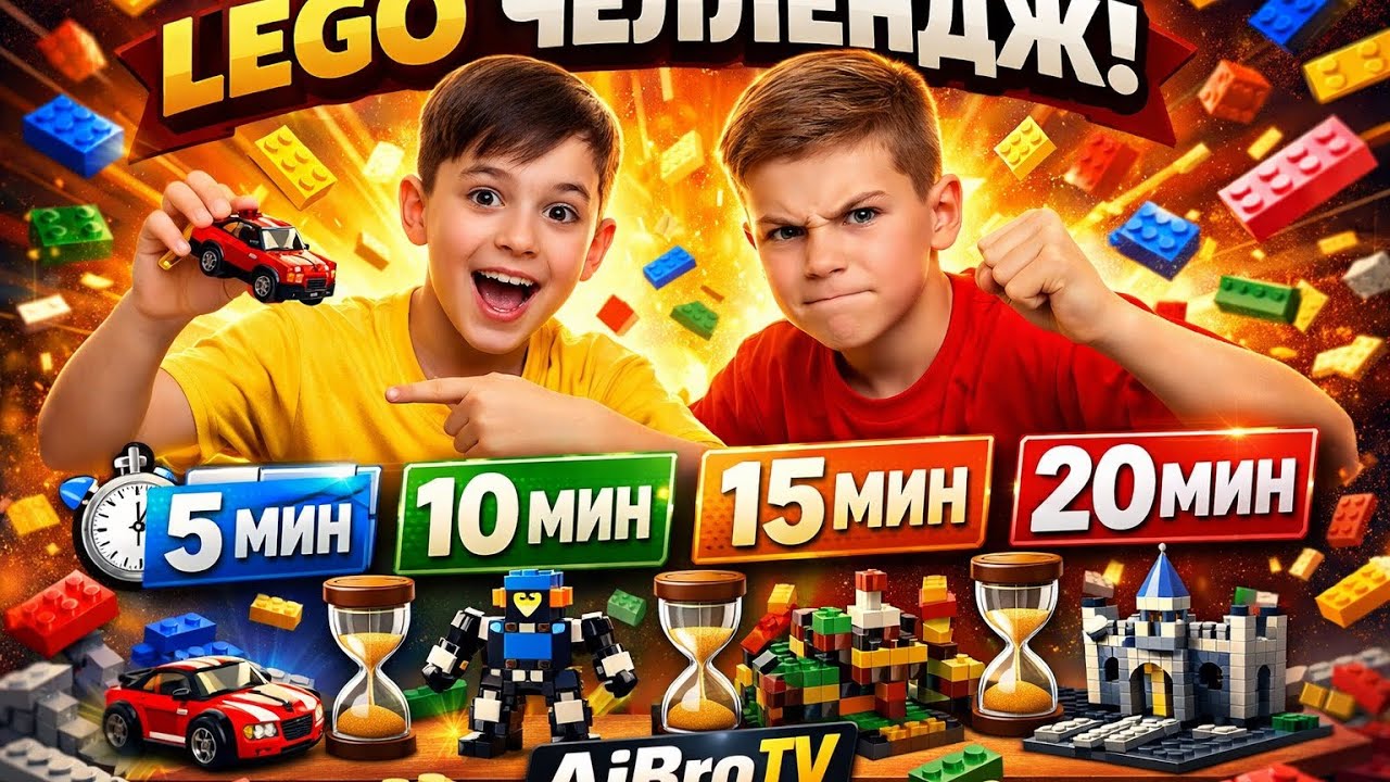 🧱 LEGO SPEED CHALLENGE 5-10-15-20 минут | AiBroTV