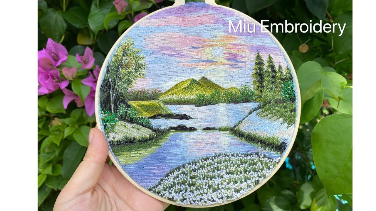 Needle Painting Landscape 🌳Renaissance🌲Hand Embroidery