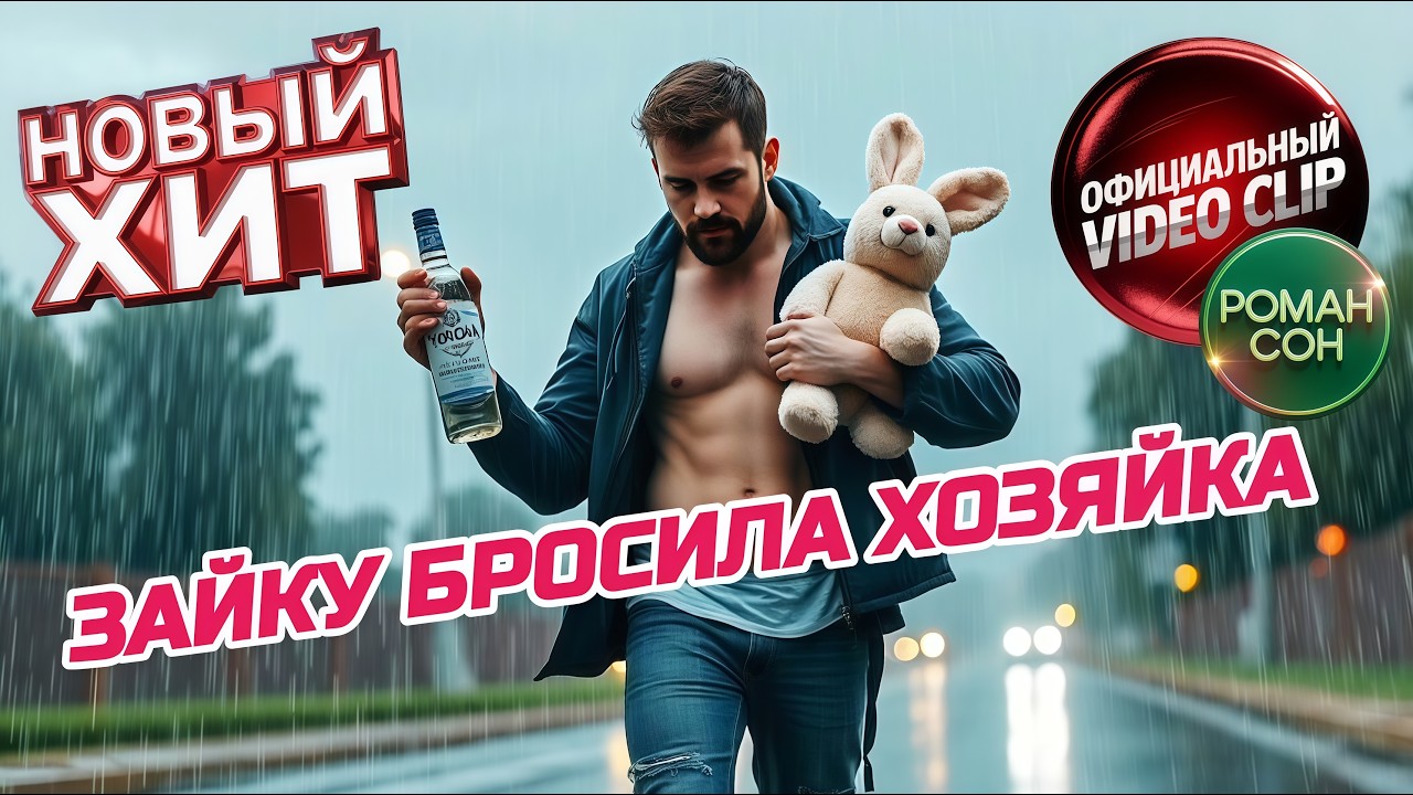 Зайку Бросила Хозяйка 🐰🥂🌧️ | Вирусная Песня Взорвавшая Интернет | Официальный Клип