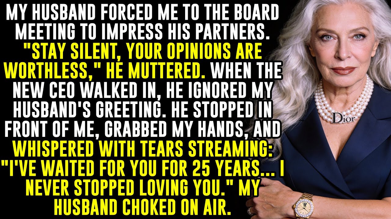 My husband told me to stay silent. The CEO found me crying, and said…