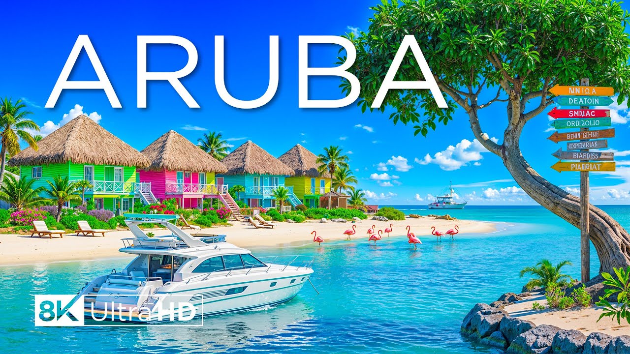 Aruba 8K UHD &ndash; Caribbean Escape with Flamingos, Desert Landscapes & Windswept Paradise