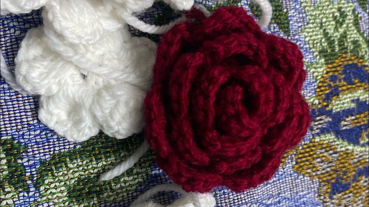 Rose chrochet tutorial step by step || easy to make first watch full video|| subscribe my channel 🐣🚫