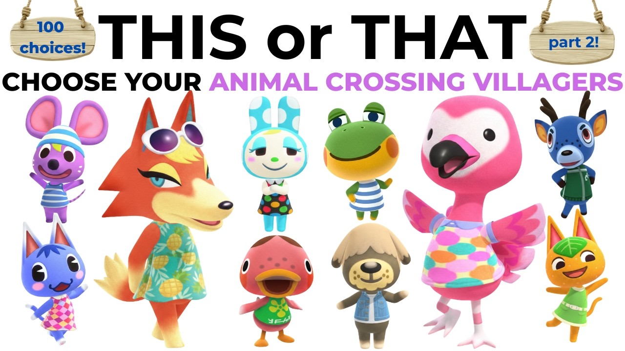 This or That? 🐻🏝️ Choose Your Animal Crossing Villagers (100 Choices!) |  Part 2!