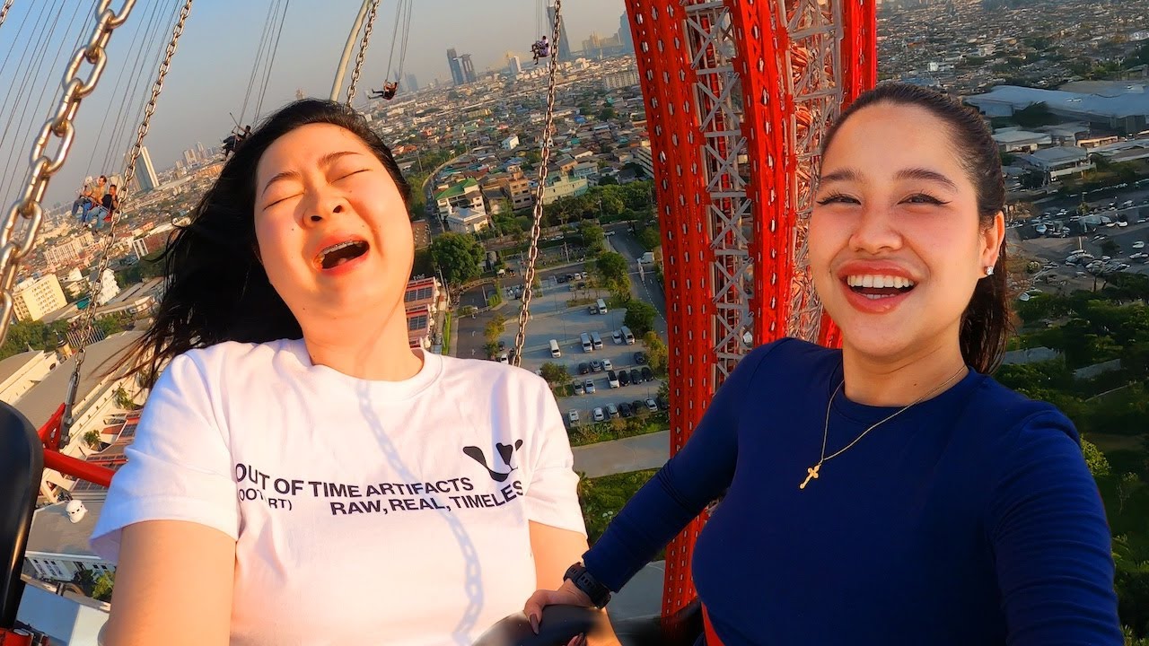 We Tried ASIA'S TALLEST Giant Swing at Asiatique Bangkok 😱