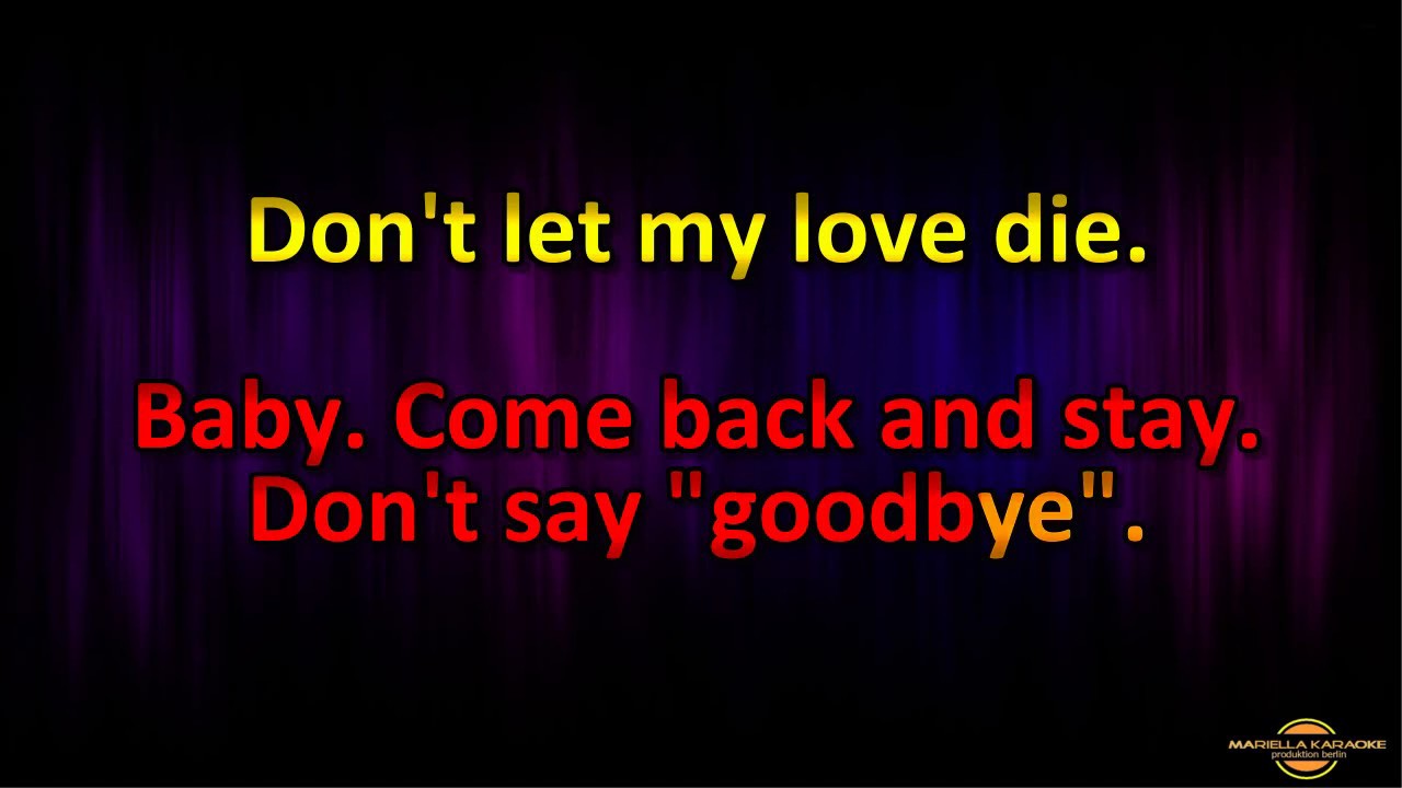 Bad Boys Blue   come back and stay (Karaoke)