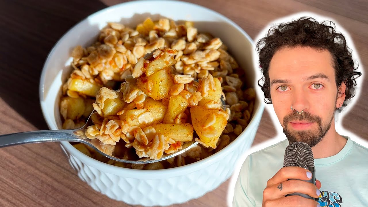 Crumble de Manzana SIN HORNO en 20 Minutos