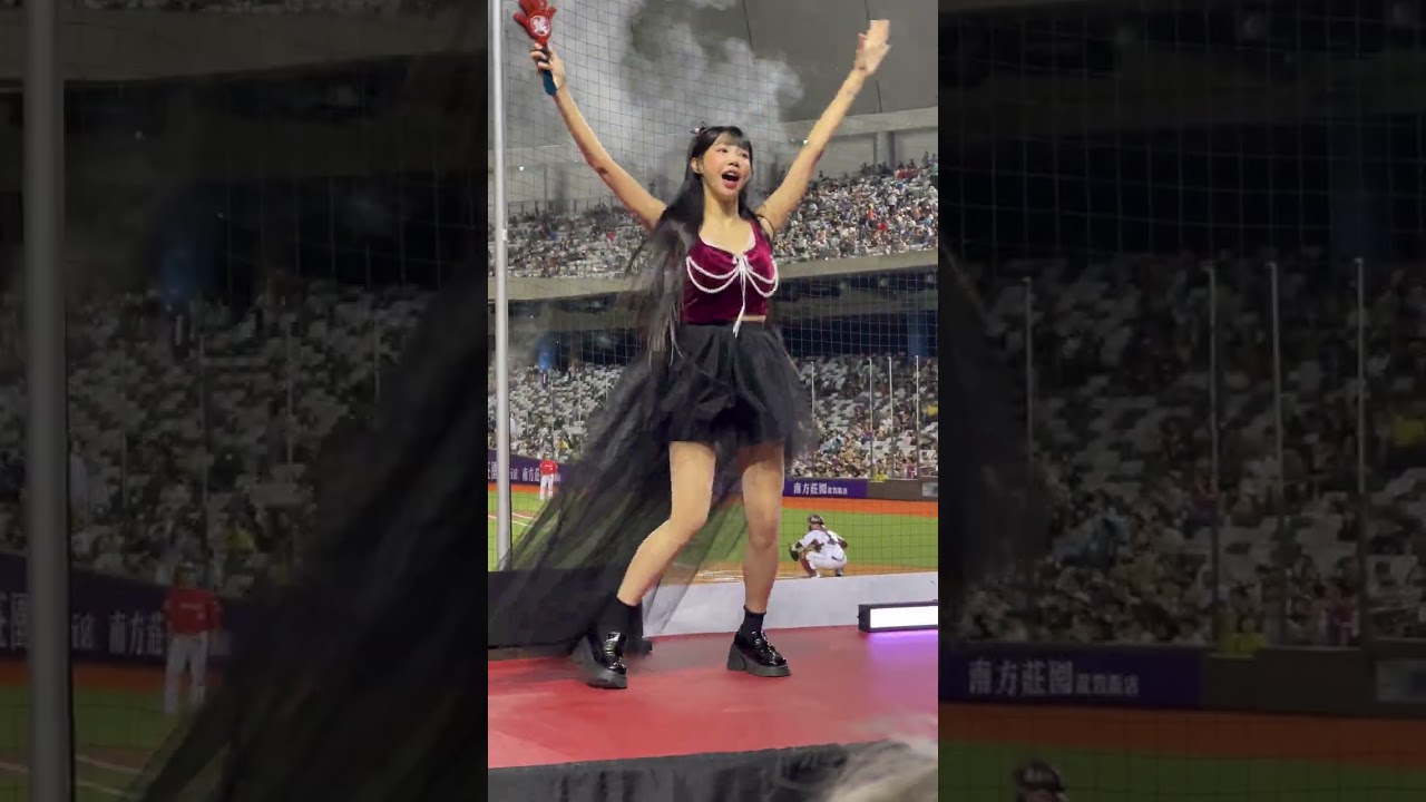 🗓️2025.08.10 📷筠熹Cam ⚾️1局上 🎶為你瘋狂 ⚾️1局下 🎶先發打序應援 ⚾️1局下半 ⚾️球員應援 🎡響樂趴Day2 #筠熹⁷ #樂天女孩 #RakutenGirls
