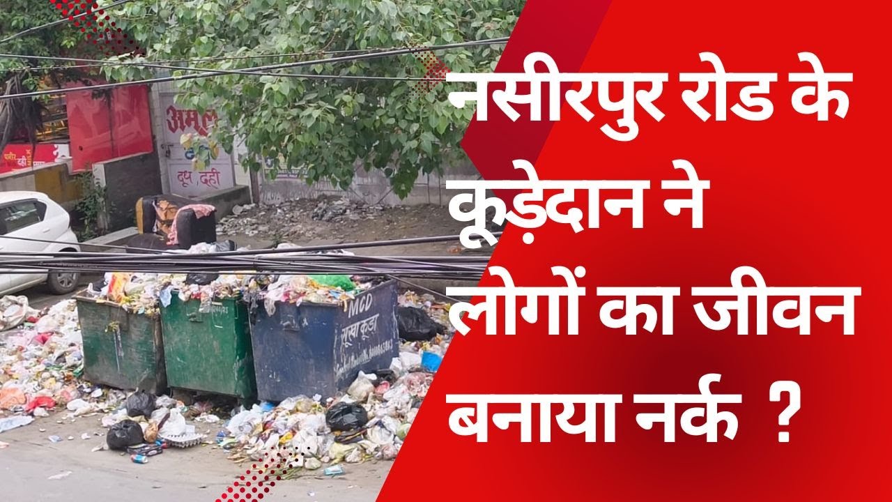 Nasirpur Road Palam में बने कूड़ेदान ने लोगों का जीवन बनाया नर्क , फैली रहती है गंदगी #palamnews