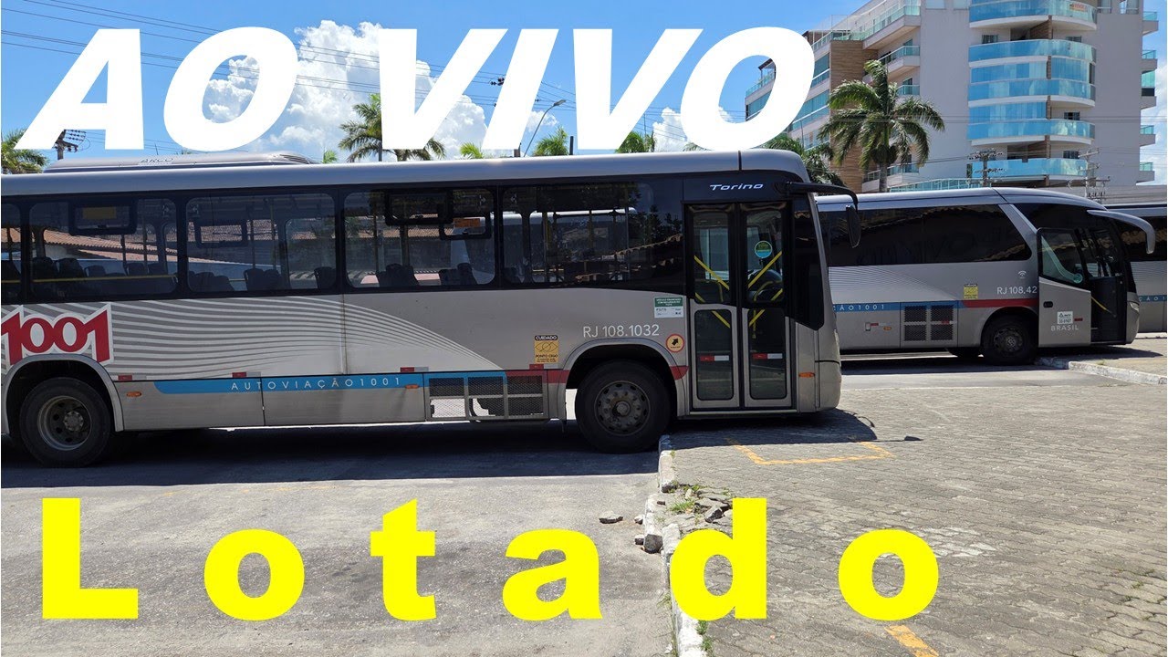 AO VIVO / MOVIMENTO DE ÔNIBUS NA RODOVIÁRIA DE SAQUAREMA - Carnaval 2026