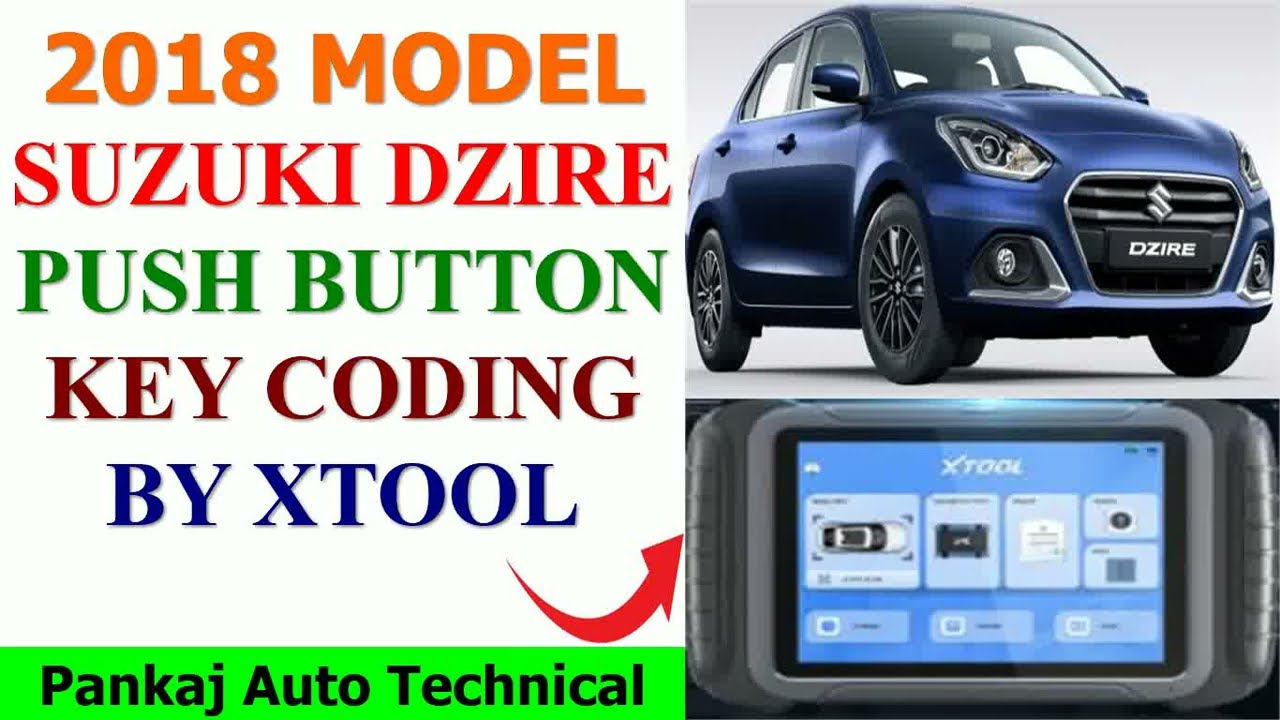 SUZUKI DZIRE PUSH START KEY CODING BY XTOOL XT80|DZIRE SMART KEY CODING BY XTOOL|SMART KEY PROGRAM|