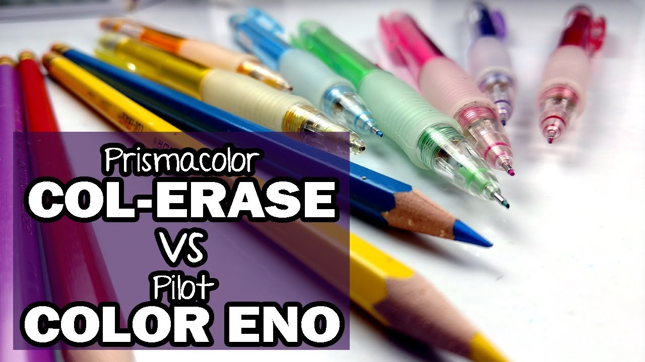 COL-ERASE vs COLOR ENO Pencils ~ Art Supply Face Off