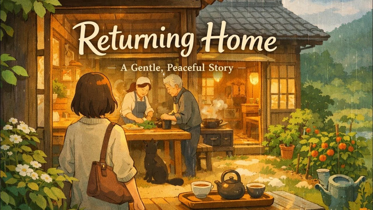 Returning to the House That Still Remembers Me /Quiet Days, Ghibli Mood / #shortd #Ghibli#anime