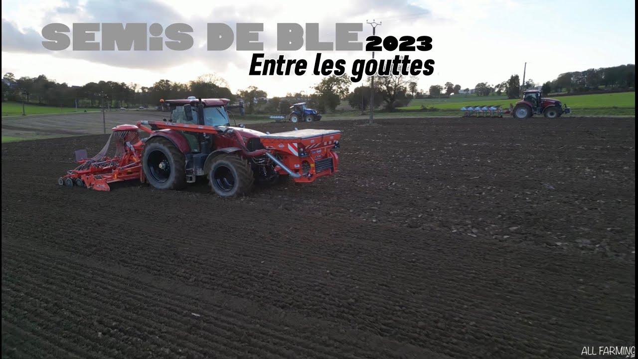 🌾SEMIS DE BLÉ 2023 ENTRE LES GOUTTES 💦