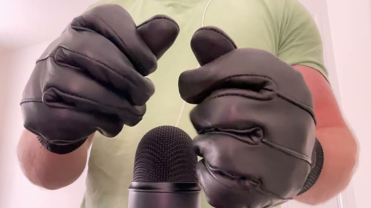 Faux Leather Gloves - ASMR