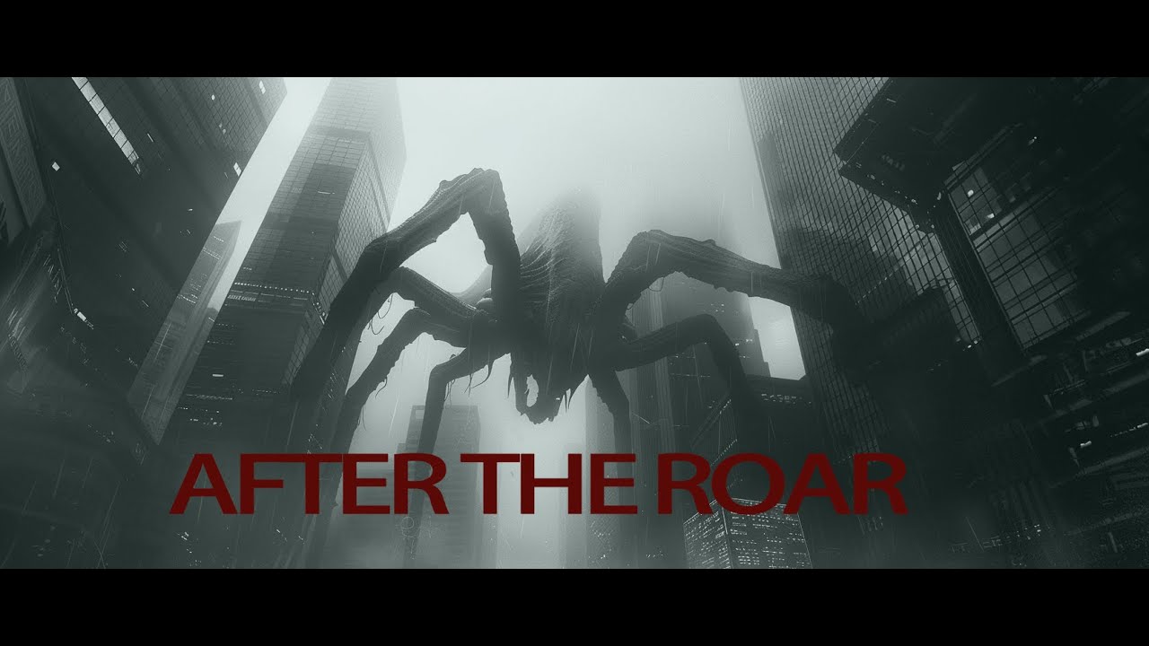 AFTER THE ROAR |  Giant Alien Invasion | Cinematic Black & White Sci-Fi Short Film