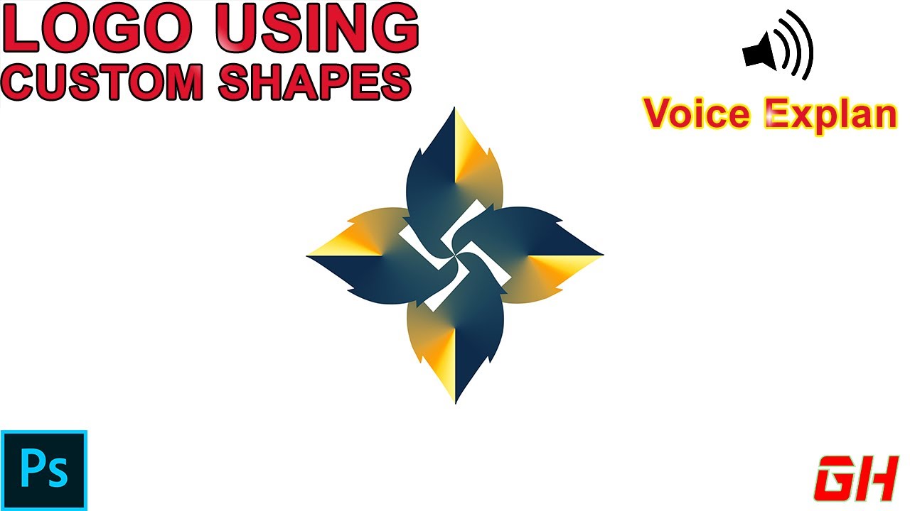 Custom Shape Logo Using Photoshop-Free Logo Design Online