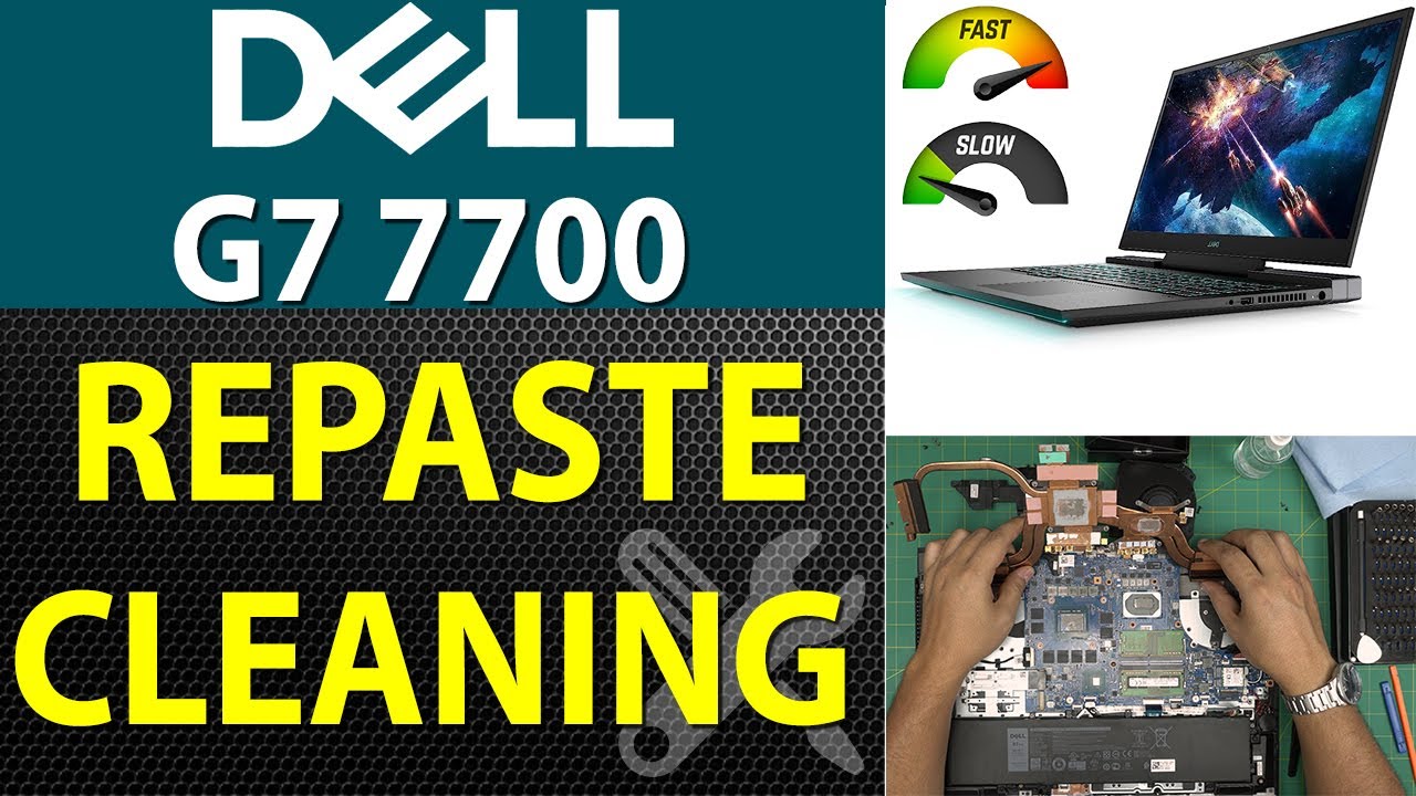 Как заменить пасту и почистить ноутбук DELL G7 7700 Reg,p46E001 | Пошаговое руководство