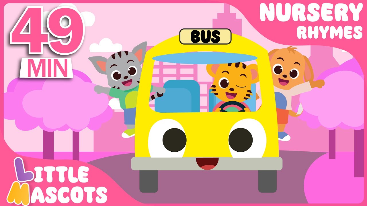 Beep Beep!! Wheels on The Bus 🚌| Compilation For Kids | Little Mascots Nursery Rhymes & Kids Songs