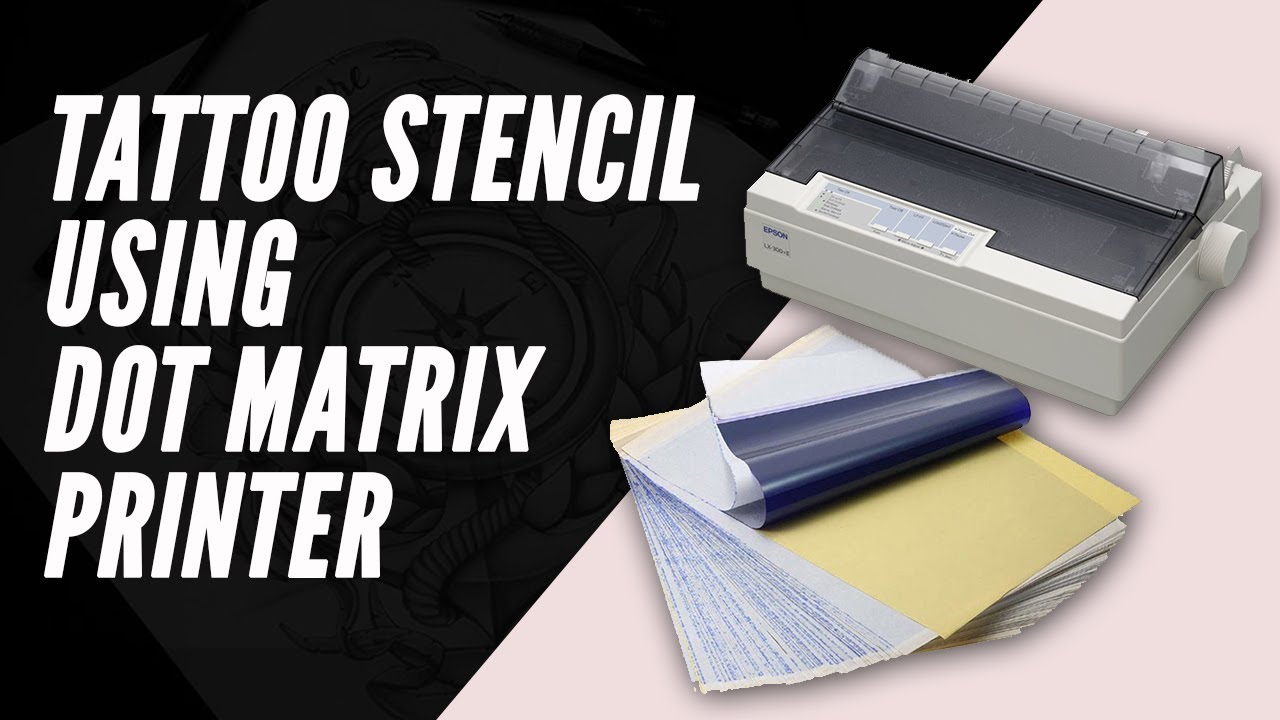 Tattoo stencil using dot matrix (Tutorial)