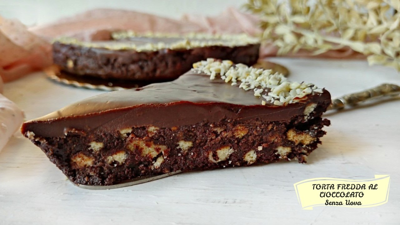 Torta fredda al cioccolato e biscotti : Senza Cottura, Senza Uova e Pronta in 10 Minuti!