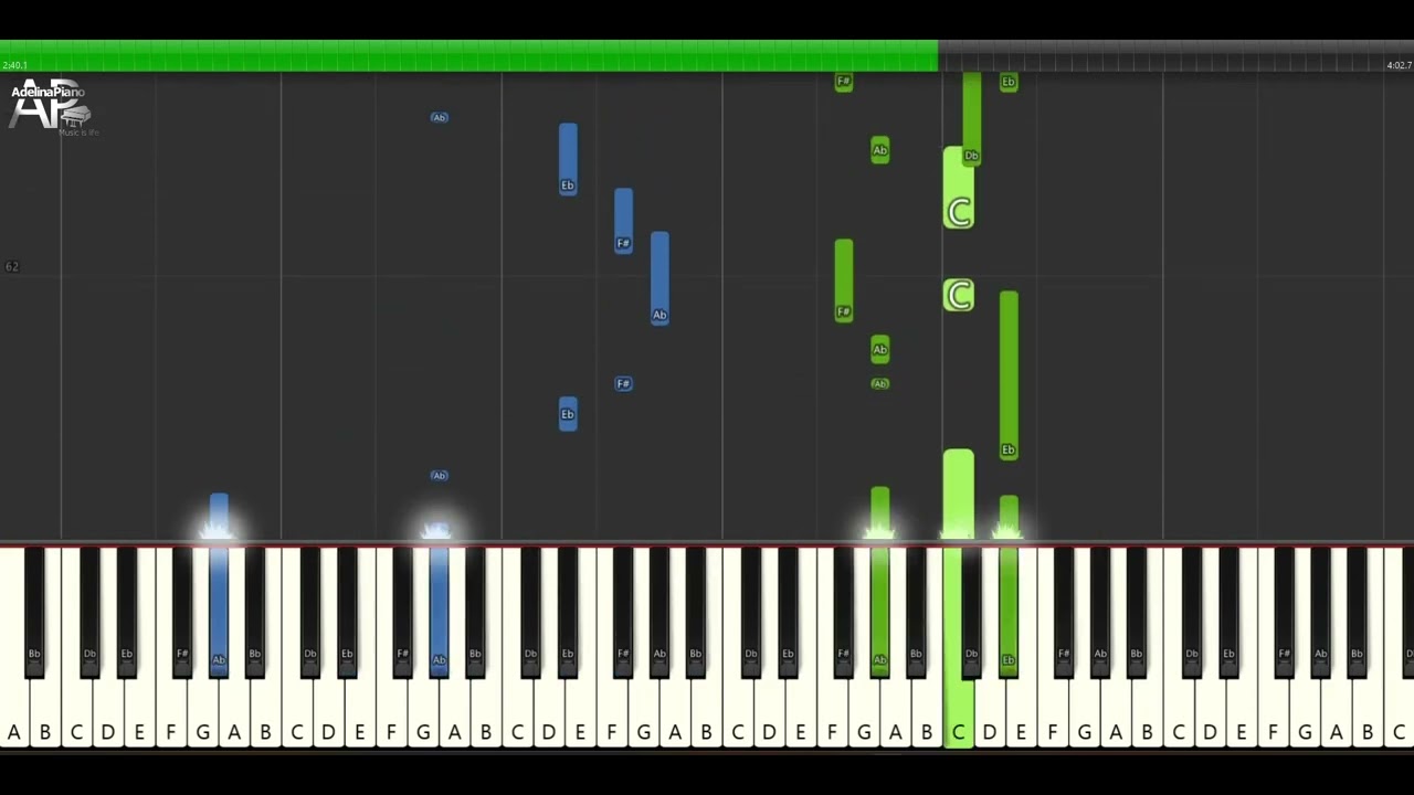 The Windmills Of Your Mind | Adelina Piano synthesia tutorial