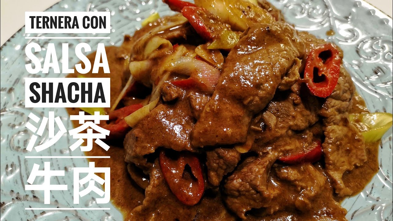 Ternera con salsa shacha 沙茶牛肉｜COCINA CHINA