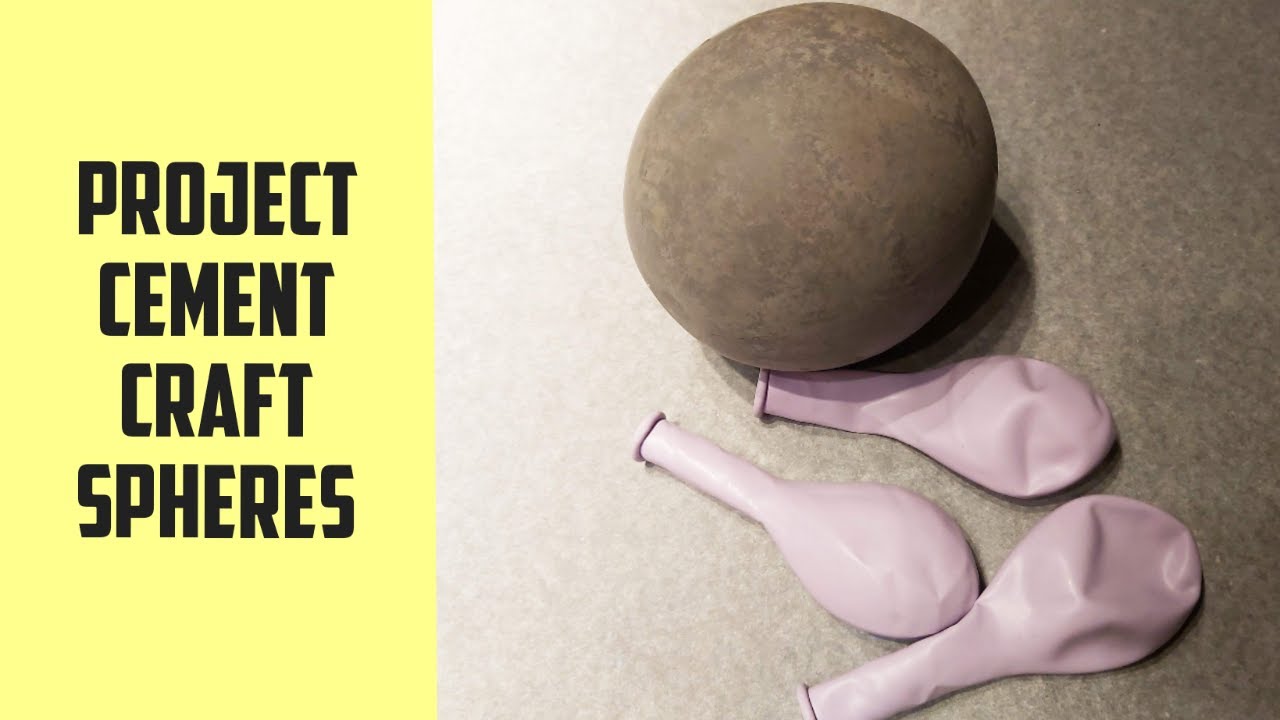 Project cement craft / Ideas cement craft / Balloon / gypsum or cement