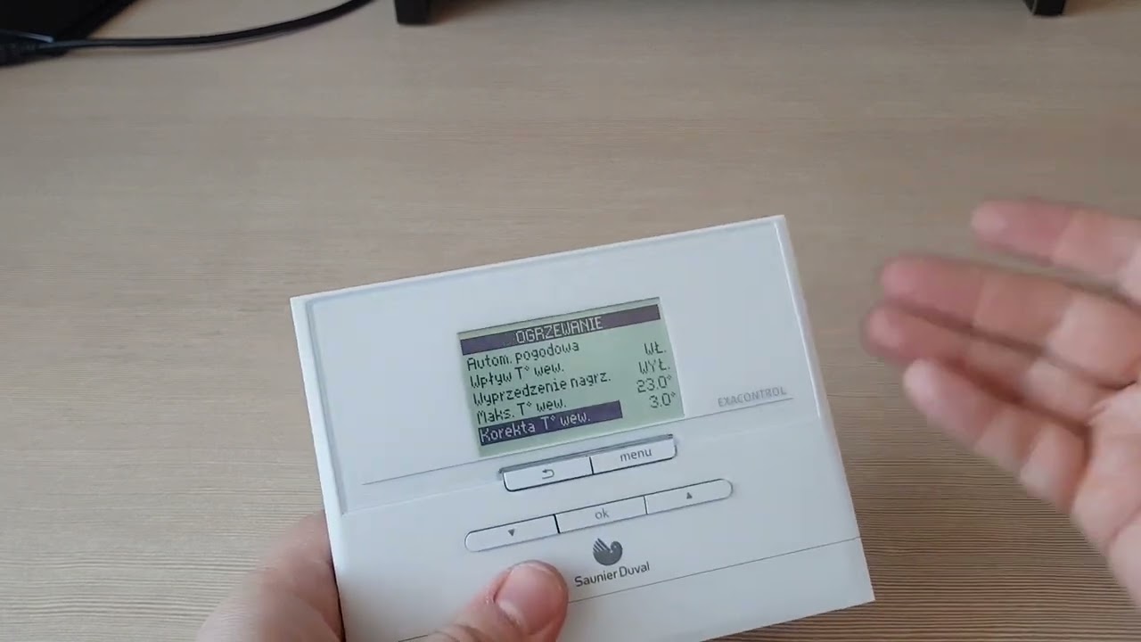 Saunier Duval regulator Exacontrol E7 obsługa i konfiguracja + jeszcze o krzywych grzewczych
