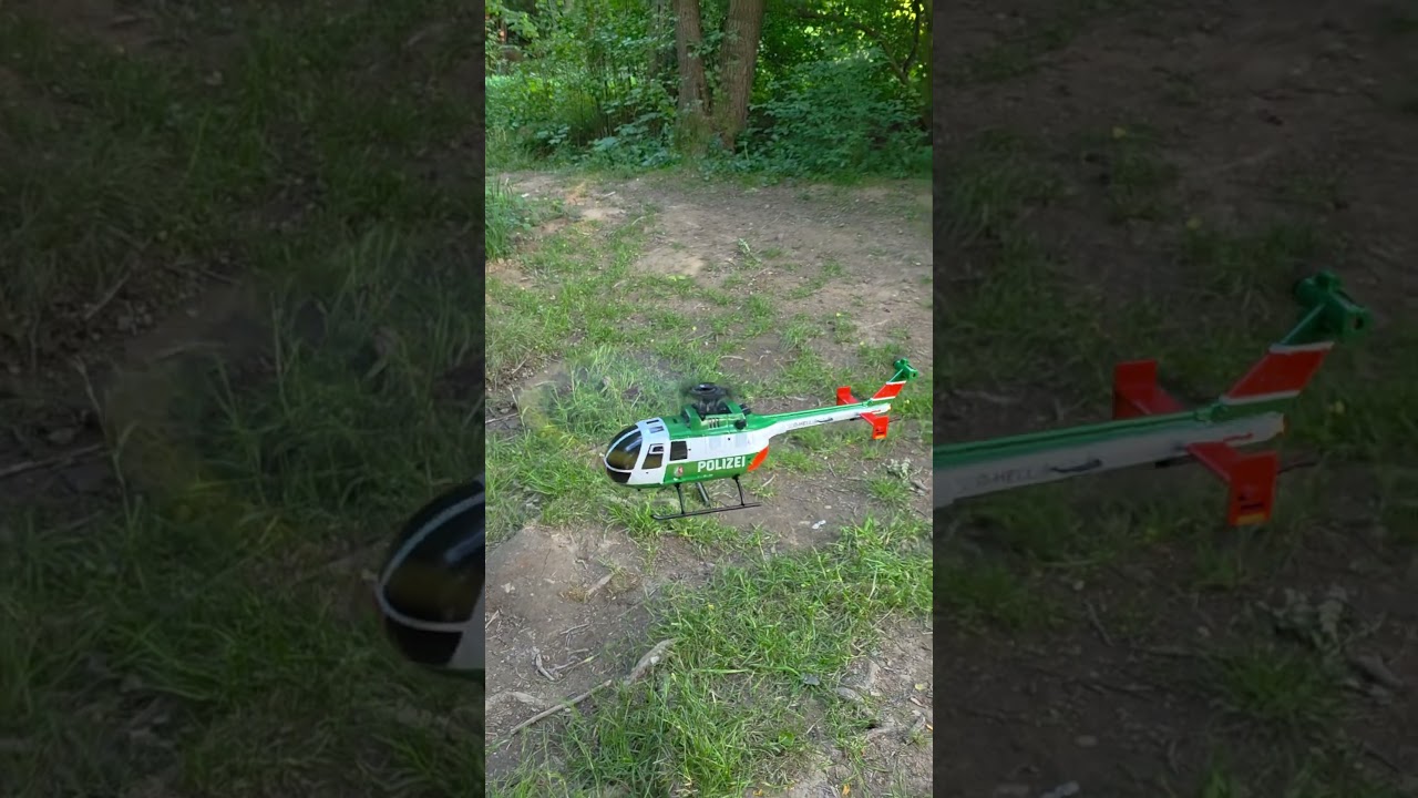 Die Bo 105 Polizei NRW RC Helikopter von Pichlermodellbau fliegt ausgetrimmt super