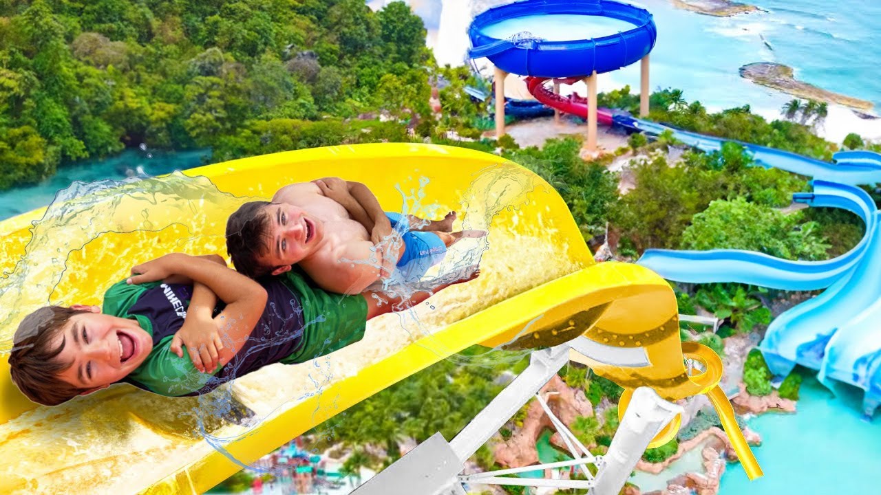 1H POUR FAIRE LES PLUS GRANDS PARCS AQUATIQUES du MONDE !