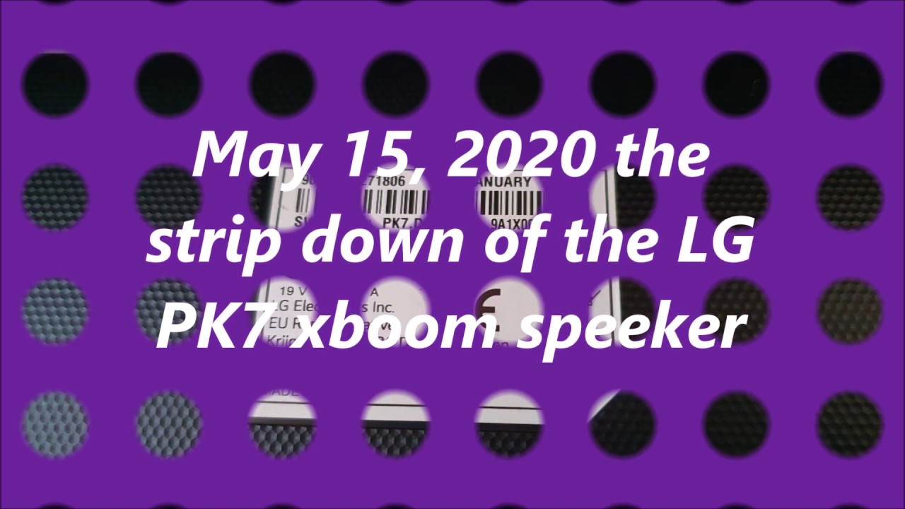 LG PK7 STRIP DOWN  disassembly ON May 15, 2020