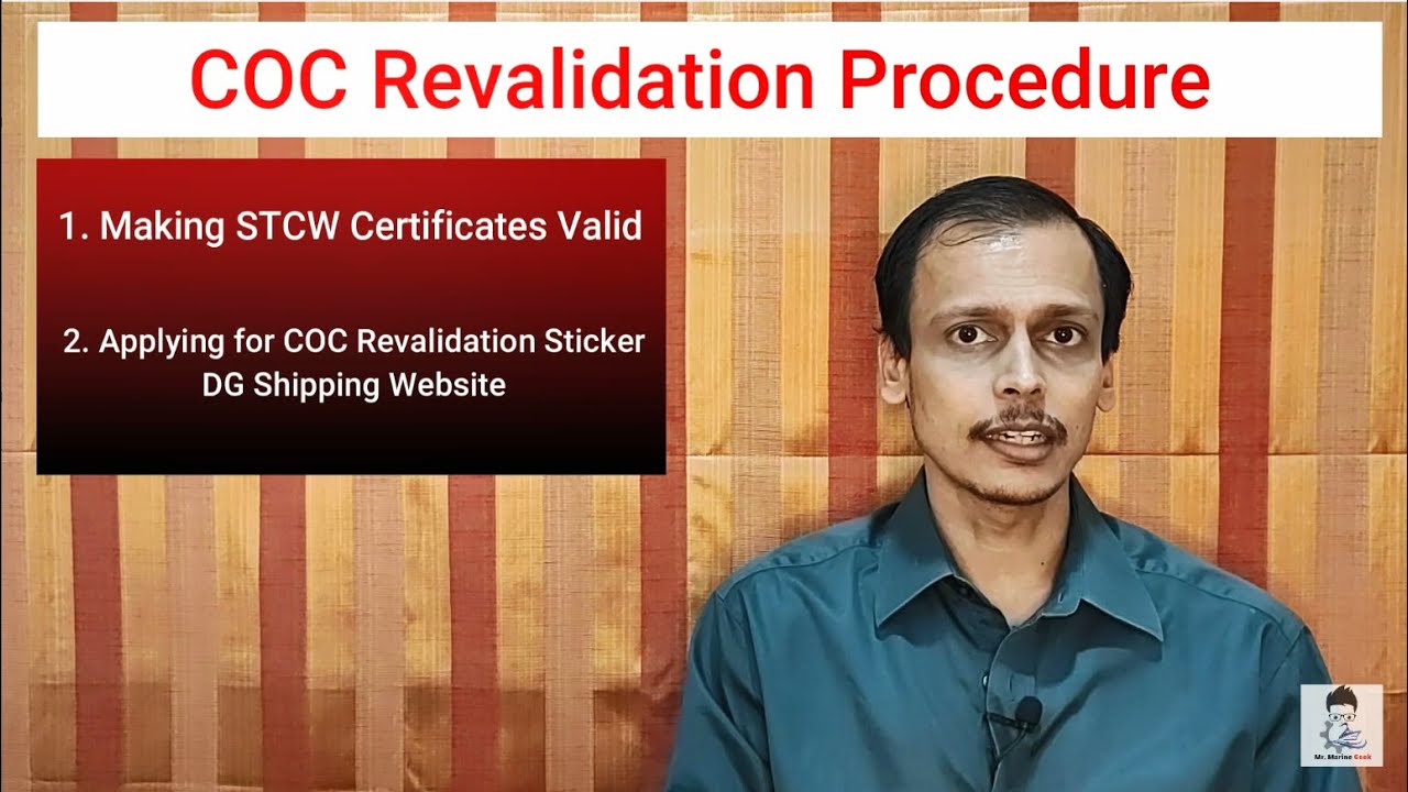 Complete COC Revalidation Procedure - Updated Year 2021

COC Renewal Procedure 2021